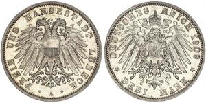  Grosh / 10 Pfennig Regno di Sassonia (1806 - 1918)  Federico Augusto II di Sassonia