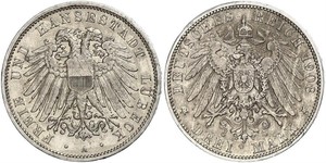  Grosh / 10 Pfennig Regno di Sassonia (1806 - 1918)  Federico Augusto II di Sassonia