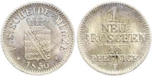  Grosh / 10 Pfennig Royaume de Saxe (1806 - 1918)  Frédéric-Auguste II de Saxe