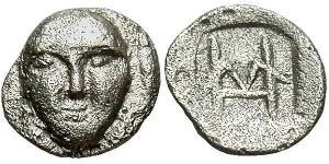  Hemiobol Grèce antique (1100BC-330) Argent 