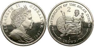  Krone Gibilterra  Elisabetta II (1926-2022)