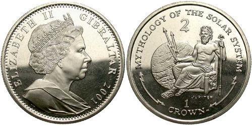  Krone Gibilterra  Elisabetta II (1926-2022)