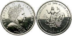  Krone Gibraltar  Isabel II (1926-2022)