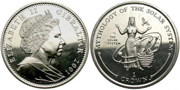  Krone Gibraltar  伊丽莎白二世 (1926-2022)