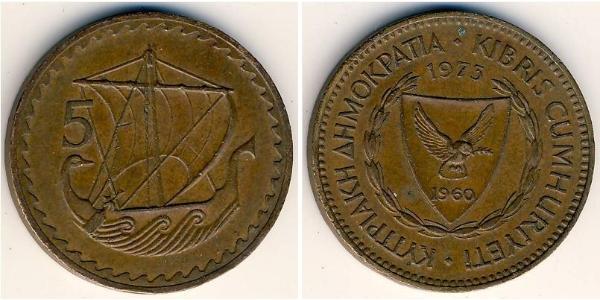  Mill Republic of Cyprus (1960 - ) Bronze 