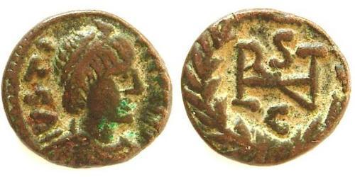  Minimus Imperio bizantino (330-1453) Bronce Justiniano I (482-565)