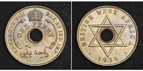  Penny British West Africa (1780 - 1960) Copper/Nickel Edward VIII (1894-1972)