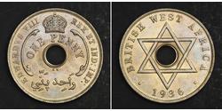  Penny British West Africa (1780 - 1960) 镍/銅 爱德华八世 (1894-1972)