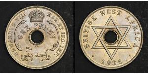  Penny British West Africa (1780 - 1960) 銅/镍 爱德华八世 (1894-1972)