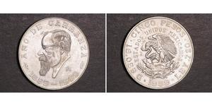  Peso Mexique Argent 