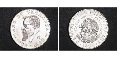  Peso Mexique Argent 