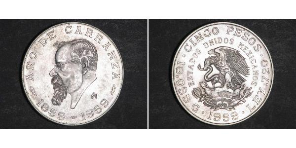  Peso Mexique Argent 