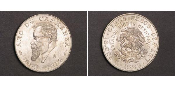  Peso Mexique Argent 