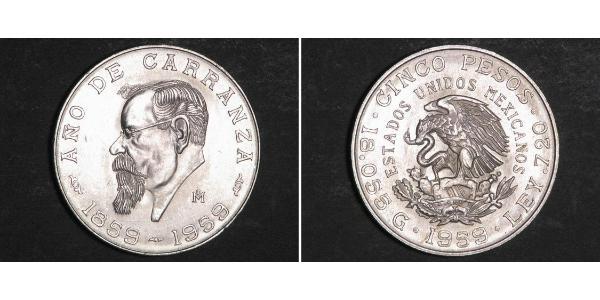  Peso Messico Argento 