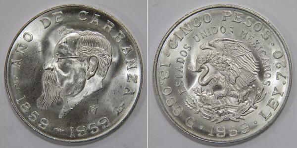  Peso Messico Argento 