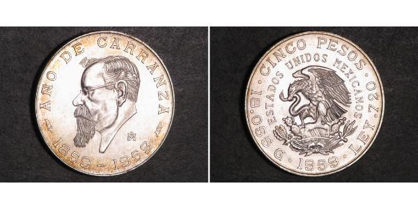  Peso México Plata 