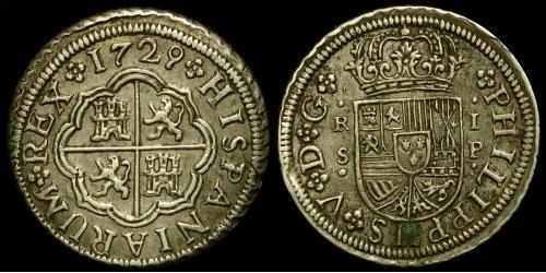  Real Impero spagnolo (1700 - 1808) Argento Filippo V di Spagna (1683-1746)