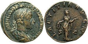  Sestertius 羅馬帝國 黃銅 戈爾迪安三世(225-244)