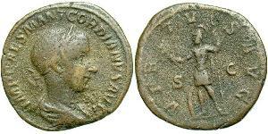  Sestertius 羅馬帝國 黃銅 戈爾迪安三世(225-244)