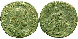  Sestertius 羅馬帝國 黃銅 戈爾迪安三世(225-244)