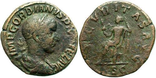  Sestertius 羅馬帝國 黃銅 戈爾迪安三世(225-244)