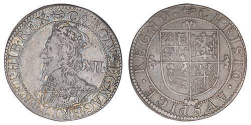  Shilling Reino de Inglaterra (927-1649,1660-1707) Plata Carlos I (1600-1649)