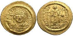  Solidus Byzantine Empire (330-1453) Gold Justinian I (482-565)