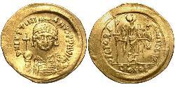  Solidus Byzantine Empire (330-1453) Gold Justinian I (482-565)