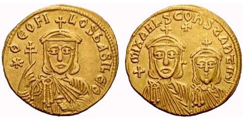  Solidus Byzantine Empire (330-1453) Gold Theophilus (813-842)