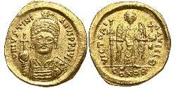  Solidus Byzantinisches Reich (330-1453) Gold Justinian I (482-565)