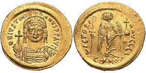  Solidus Byzantinisches Reich (330-1453) Gold Justinian I (482-565)