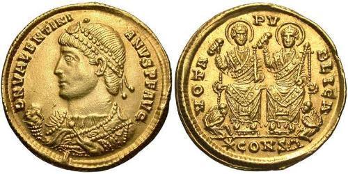  Solidus Römische Kaiserzeit (27BC-395) Gold Valentinian I (321-375)