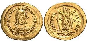  Solidus Western Roman Empire (285-476) Gold Valentinian III (419-455)