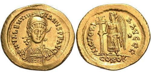  Solidus Western Roman Empire (285-476) Gold Valentinian III (419-455)