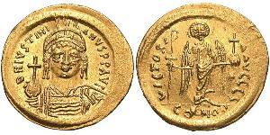  Solidus Empire byzantin (330-1453) Or Justinien I (482-565)