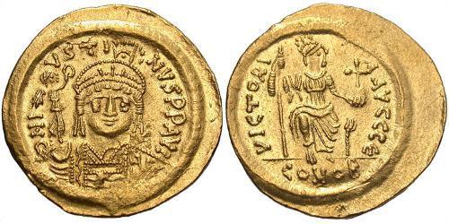  Solidus Empire byzantin (330-1453) Or Justin II (520-578)