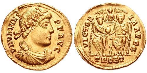  Solidus Imperio bizantino (330-1453) Oro Valente (328-378)