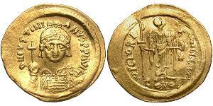  Solidus Impero bizantino (330-1453) Oro Giustiniano I (482-565)