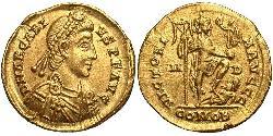  Solidus Византийская империя (330-1453) Золото Аркадий (377-408)