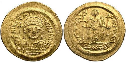  Solidus Византийская империя (330-1453) Золото Юстиниан I (482-565)