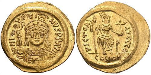  Solidus Византийская империя (330-1453) Золото Юстин II (520-578)