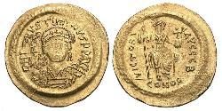  Solidus Візантійська імперія (330-1453) Золото Юстин II (520-578)