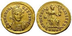  Solidus Западная Римская империя (285-476) Золото Гонорий (384-423)