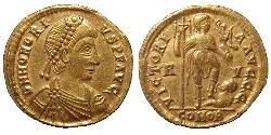  Solidus Western Roman Empire (285-476) 金 Honorius  (384-423)