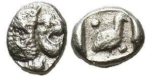  Tetartemorion Antikes Griechenland (1100BC-330) Silber 