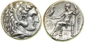  Tetradrachm Macedonian Kingdom (800BC-146BC) Silber Alexander III der Große (356BC-323BC)