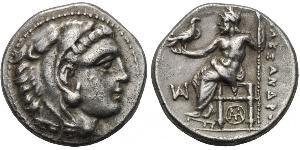  Tetradrachm Macedonian Kingdom (800BC-146BC) Silber Alexander III der Große (356BC-323BC)