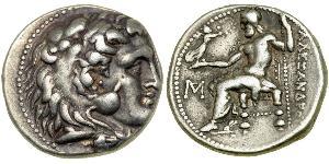  Tetradrachm Macedonian Kingdom (800BC-146BC) Silber Alexander III der Große (356BC-323BC)