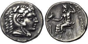  Tetradrachm Macedonian Kingdom (800BC-146BC) Silber Alexander III der Große (356BC-323BC)