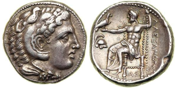  Tetradrachm Macedonian Kingdom (800BC-146BC) Silber Alexander III der Große (356BC-323BC)